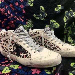 Golden Goose Leopard Mid-top sneaker